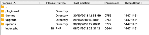 rename plugin folder ftp