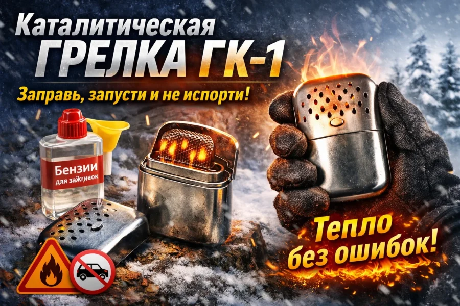 Каталитическая грелка ГК-1: чем заправлять, как запускать и как не испортить с первого раза