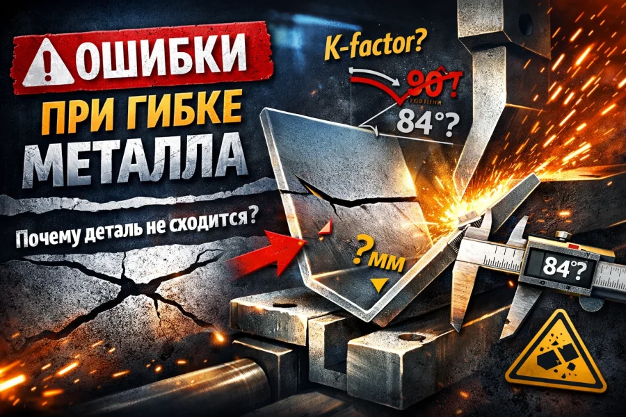 Почему после гибки листового металла деталь вдруг не сходится по размерам