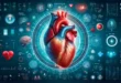 Человеческое сердце с медицинскими интерфейсами.