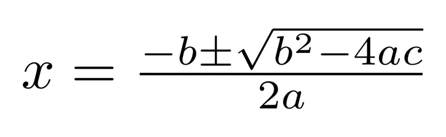 Calculadora de fórmulas cuadráticas