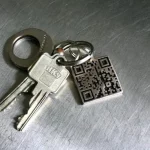 Keychain - with QR code