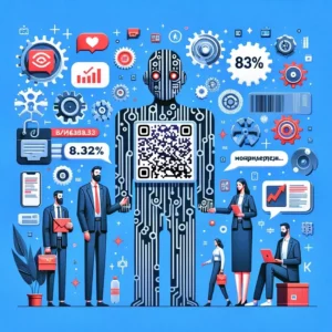 A statistical image demonstrating consumer interaction with QR codes