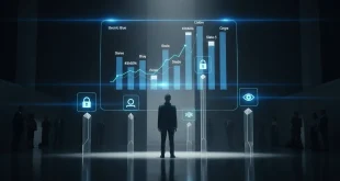 Аналитика онлайн-голосования: голограмма с результатами анонимного и открытого опроса для принятия командных решений.